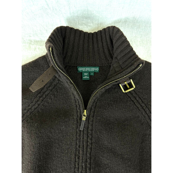 Ralph Lauren Lamb's Wool Long Sleeve Brown Turtleneck Sweater Size S - Picture 6 of 9